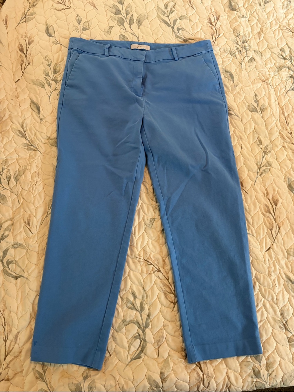 LOFT Blue Straight Chinos